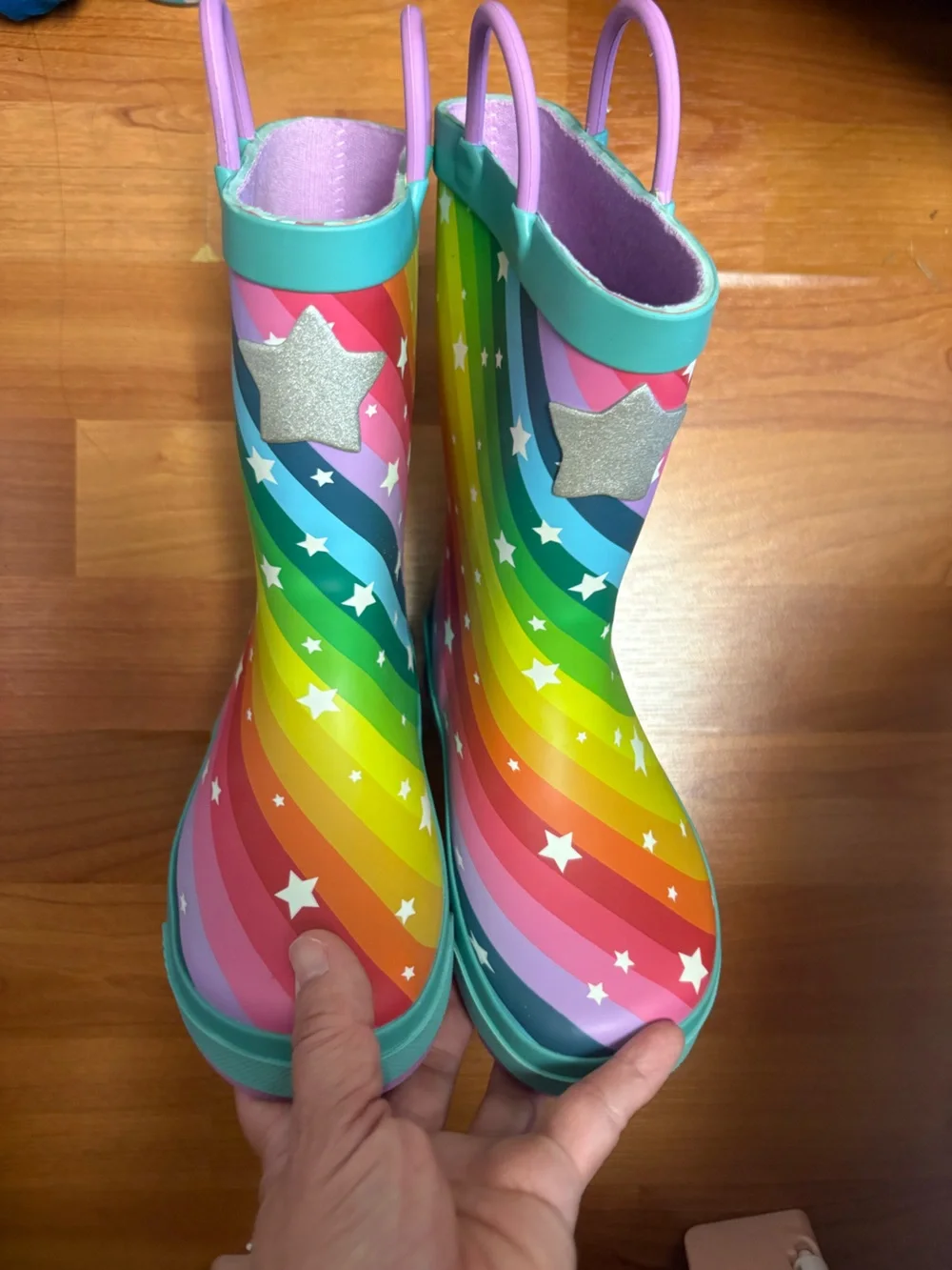 Western Chief Kids Rainbow Star Rain Boots - Multicolor